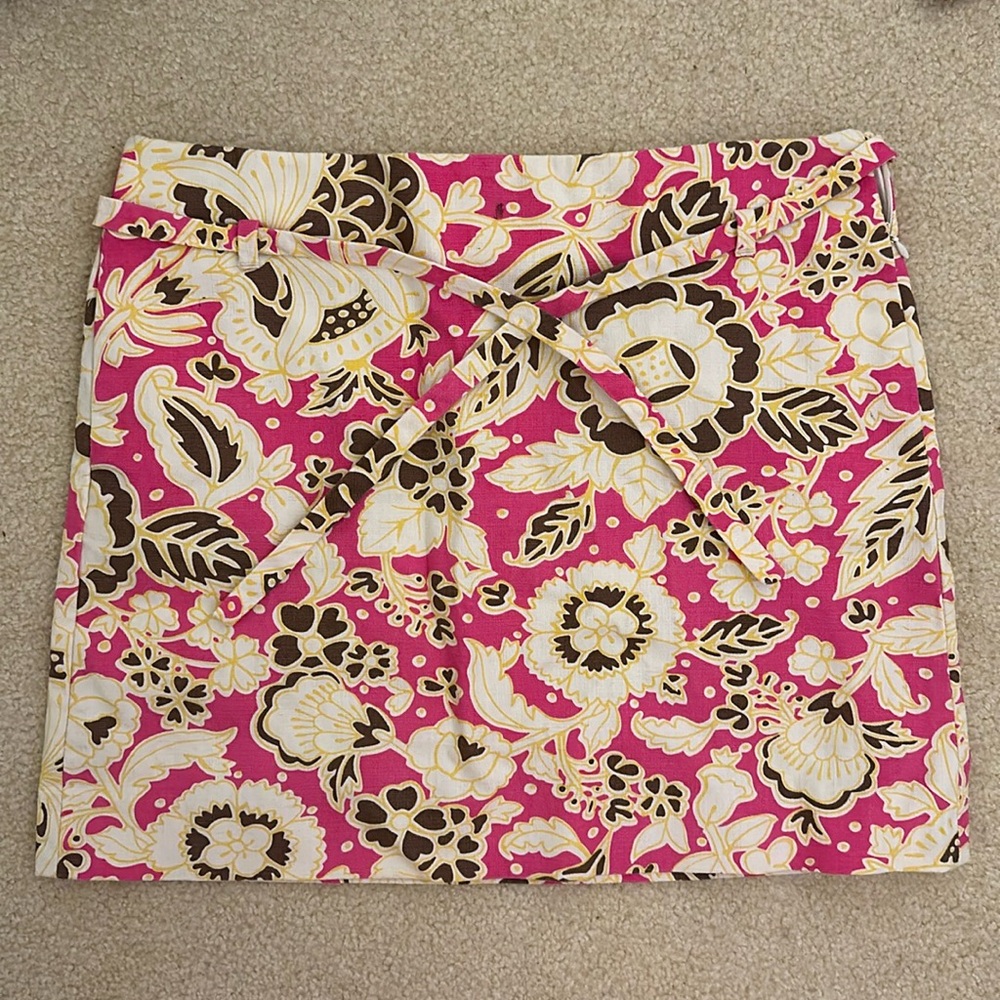 J. CREW SKIRT • BRIGHT FLORAL MOTIF • SUMMER SKIRT